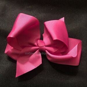 Raspberry 4" Boutique Bow    (2)  4B2063  Handmade NWT Boutique